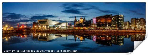 Canning Dock Panorama - Liverpool Print by Paul Madden
