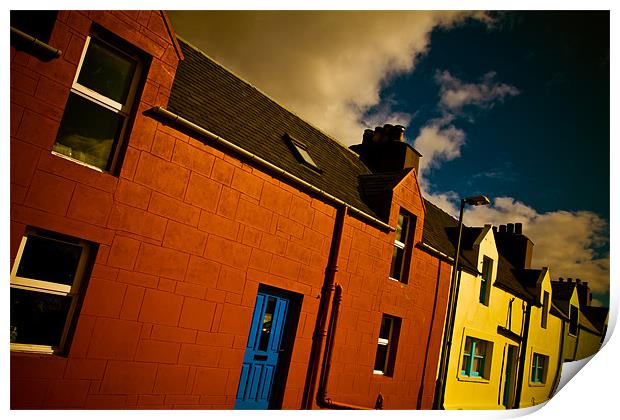 Street in Shetland Print by Timothy Large