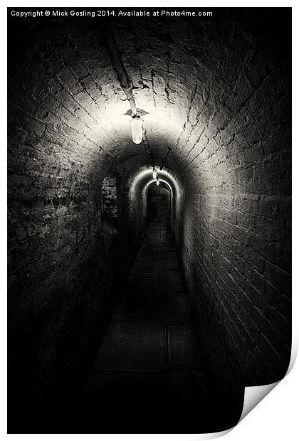  The Workhouse Cellar Corridor Print by RSRD Images 
