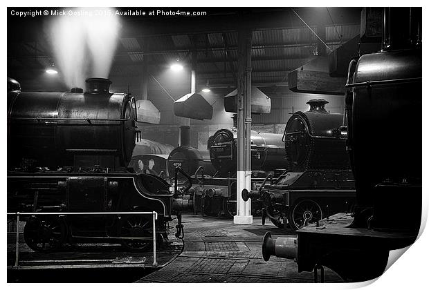  Morayshire smoking in the roundhouse. Print by RSRD Images 