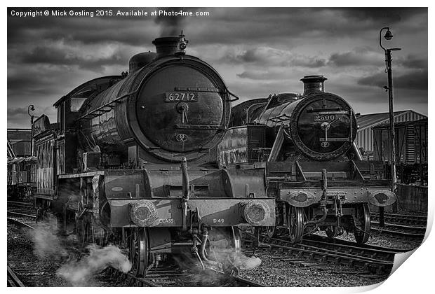  Steam Nostalgia. Print by RSRD Images 
