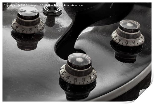 Guitar Controls Print by RSRD Images 