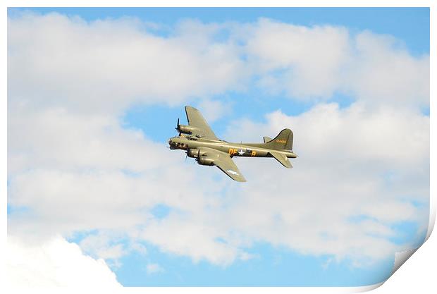 B17 Flying Fortress Print by Malcolm Snook