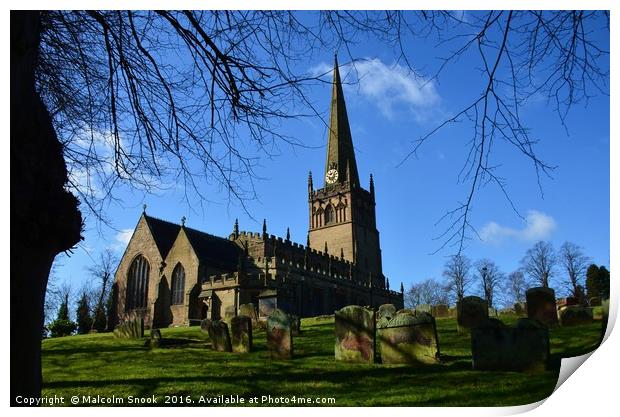 St. John's Church Bromsgrove                       Print by Malcolm Snook