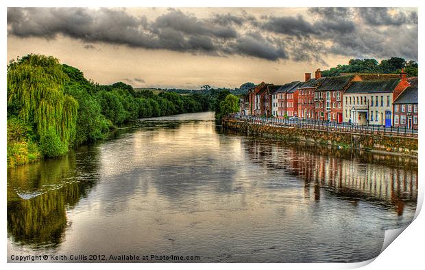 A View From Bewdley Bridge Print by Keith Cullis