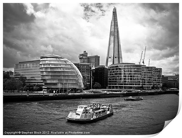 City Hall and More London Print by Stephen Birch