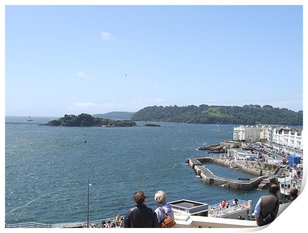 Plymouth Hoe Print by robert gosling