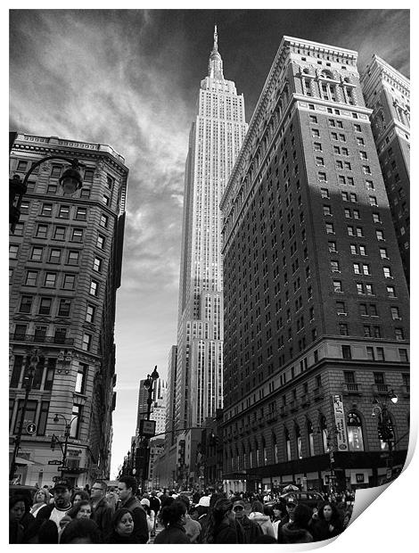 Empire State Building Print by bill lawson
