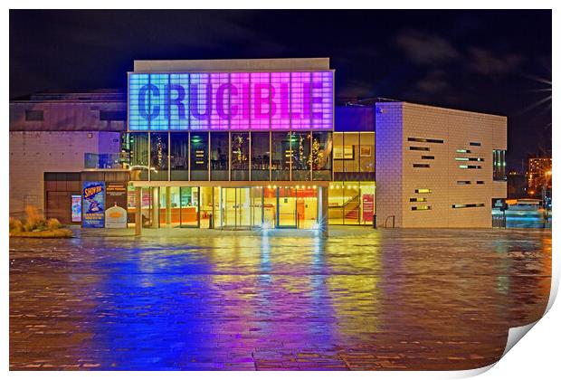 The Crucible Theatre, Sheffield  Print by Darren Galpin