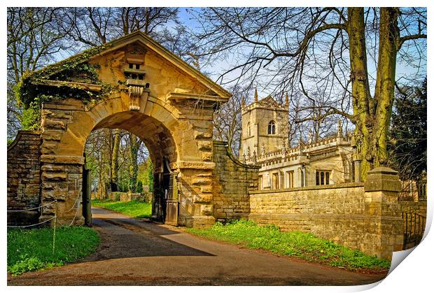 St Wilfrid's Church, Hickleton Print by Darren Galpin