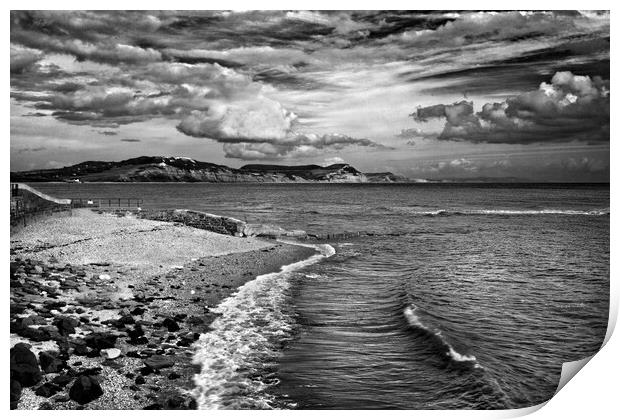 Golden Cap and Jurassic Coastline  Print by Darren Galpin