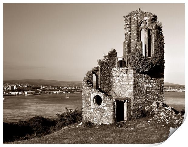 Mount Edgcumbe Folly Print by Darren Galpin