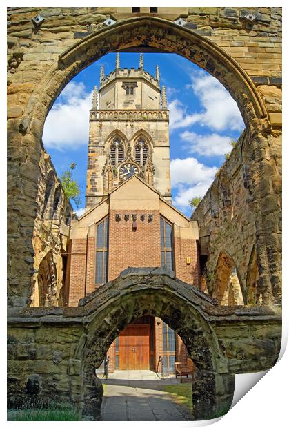 All Saints Church, Pontefract  Print by Darren Galpin