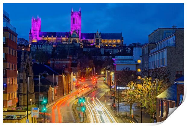 Lincoln Cathedral from Broadgate  Print by Darren Galpin