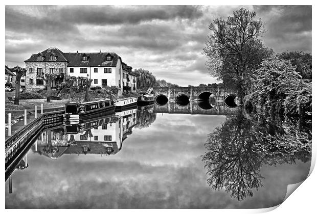 River Avon at Tewkesbury   Print by Darren Galpin