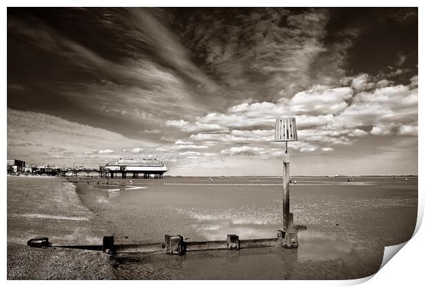 Cleethorpes Pier Print by Darren Galpin