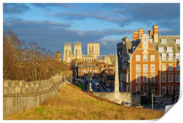 York City Wall and Skyline Print by Darren Galpin