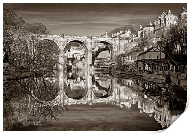Knaresborough Viaduct and River Nidd Print by Darren Galpin