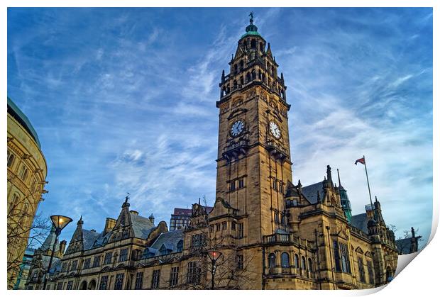  Sheffield Town Hall,  South Yorkshire  Print by Darren Galpin