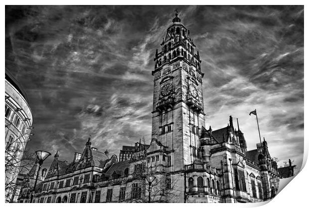  Sheffield Town Hall, South Yorkshire  Print by Darren Galpin