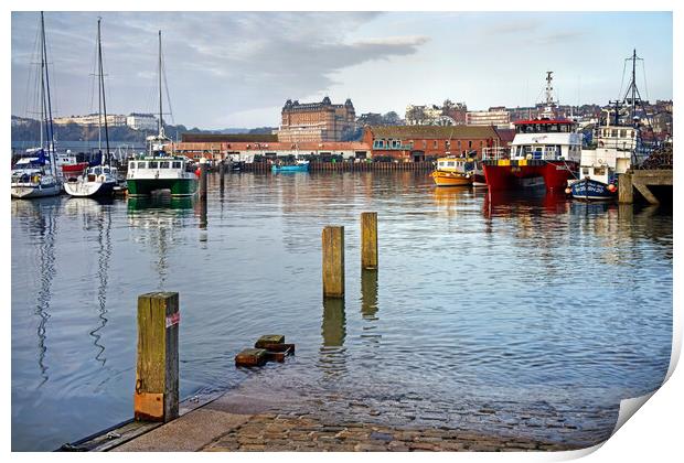 Scarborough Harbour, North Yorkshire Print by Darren Galpin