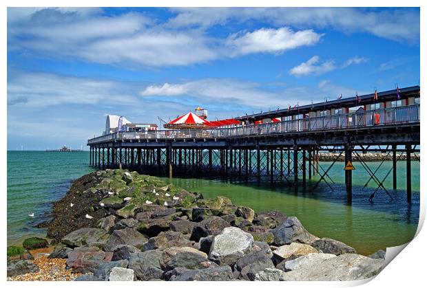 Herne Bay Piers, Kent Print by Darren Galpin