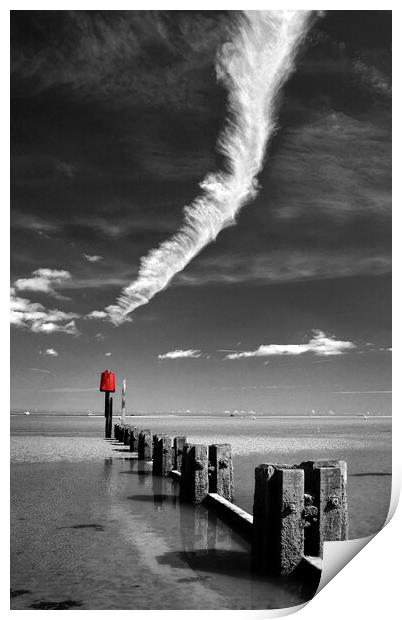 Cleethorpes Beach  Print by Darren Galpin