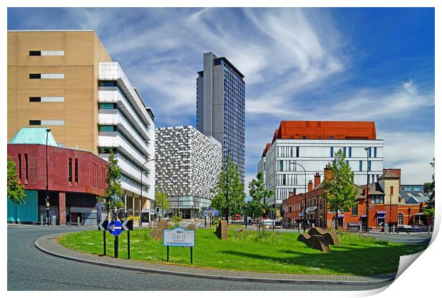 Furnival Square, Sheffield  Print by Darren Galpin