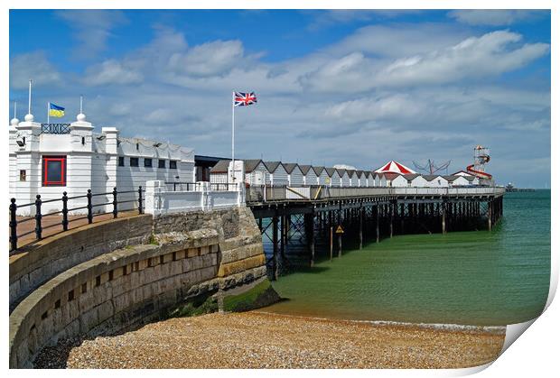 Herne Bay Pier, Kent Print by Darren Galpin