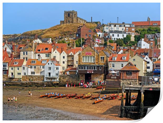 Whitby Harbour View Print by Darren Galpin