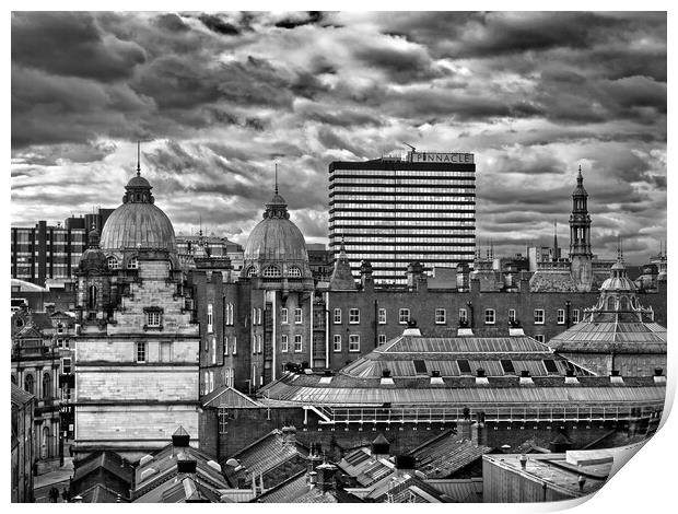 Leeds City Centre Skyline   Print by Darren Galpin