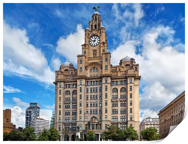 Royal Liver Building Print by Darren Galpin