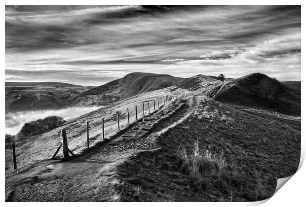 The Great Ridge, Derbyshire, Peak District Print by Darren Galpin