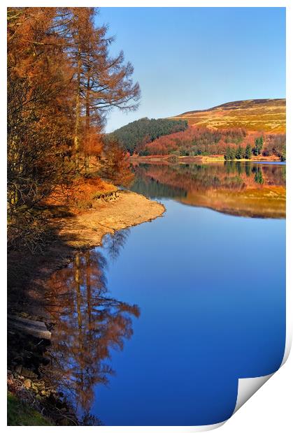 Derwent Reservoir Reflections  Print by Darren Galpin