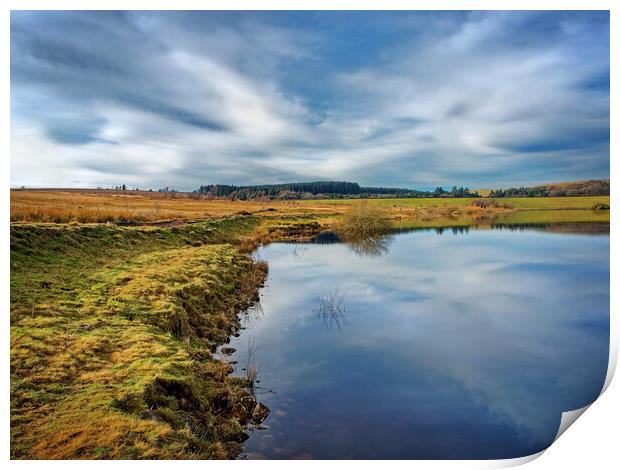 Redmires Reservoir, Peak District Print by Darren Galpin