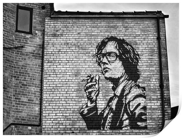 Jarvis Cocker Mural, Sheffield Print by Darren Galpin