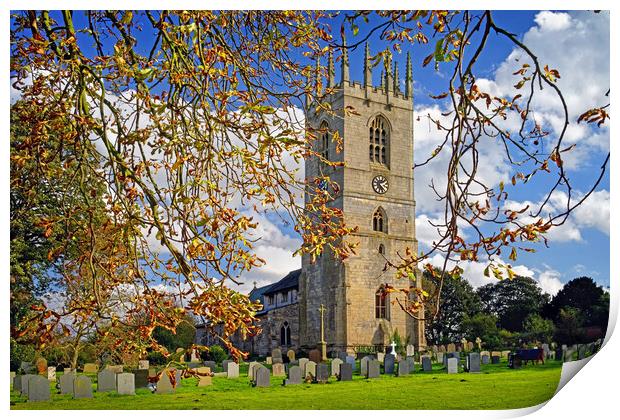 St Peter and St Paul’s Church, Sturton-le-Steeple  Print by Darren Galpin