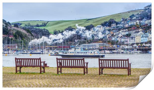 Kingswear from Dartmouth Print by Darren Galpin