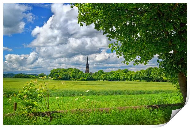 Holy Trinity Church, Wentworth Print by Darren Galpin