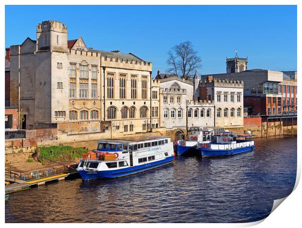 River Ouse from Lendal Bridge, York  Print by Darren Galpin