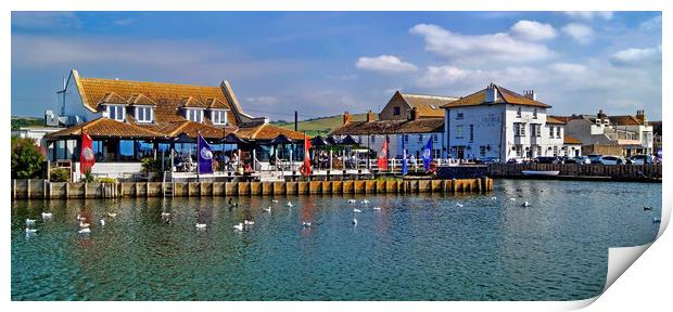 River Brit, West Bay Panorama Print by Darren Galpin