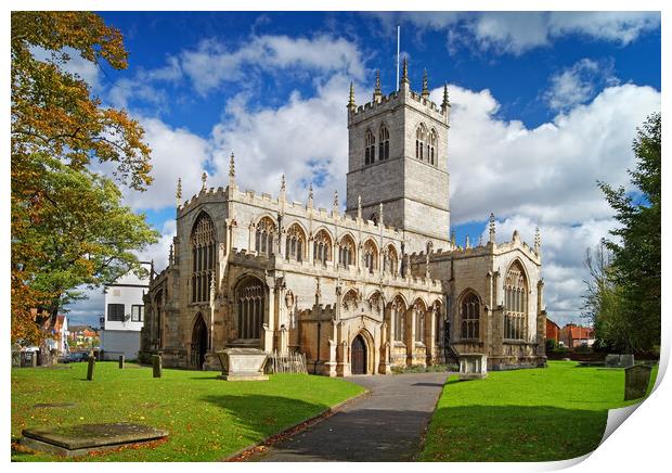 St Swithuns Church, Retford Print by Darren Galpin