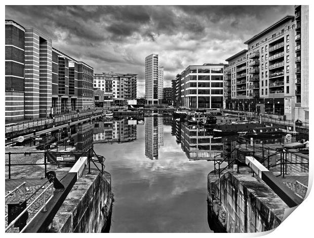 Leeds Dock Print by Darren Galpin