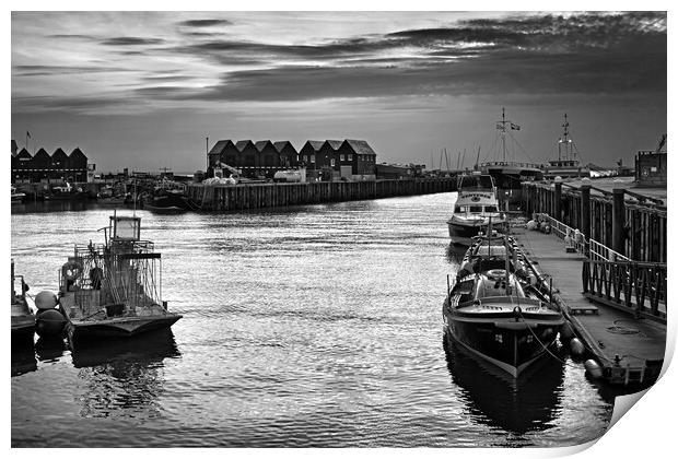Whitstable Harbour Print by Darren Galpin