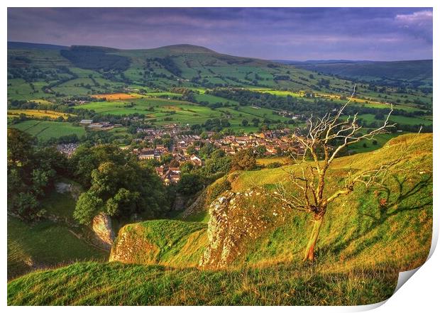 Cave Dale and Hope Valley Print by Darren Galpin