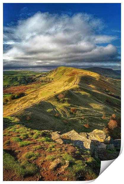 The Great Ridge, Derbyshire, Peak District Print by Darren Galpin