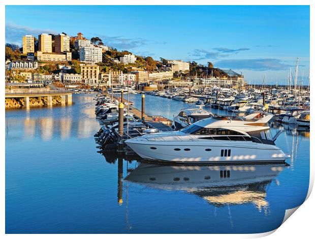 Torquay Harbour and Marina Print by Darren Galpin