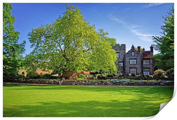 Westgate Gardens and Tower House, Canterbury  Print by Darren Galpin