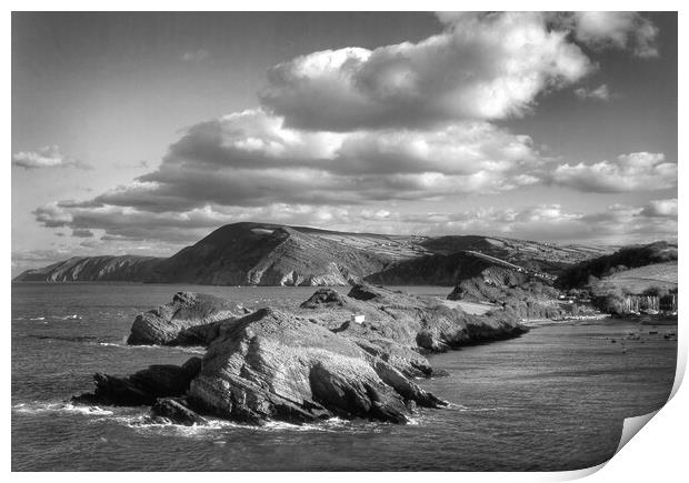 Watermouth Cove, North Devon Print by Darren Galpin