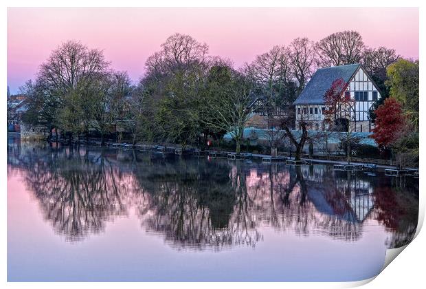 Morning Light on The River Ouse, York Print by Darren Galpin